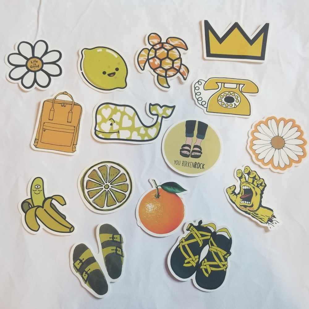 Set of 15 stickers